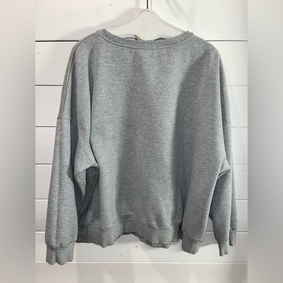 ❣️ WOMANCE Sweatshirt 2X – Grey with Red Heart - Picture 6 of 8